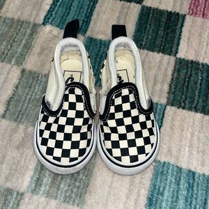 Kids baby checkered vans